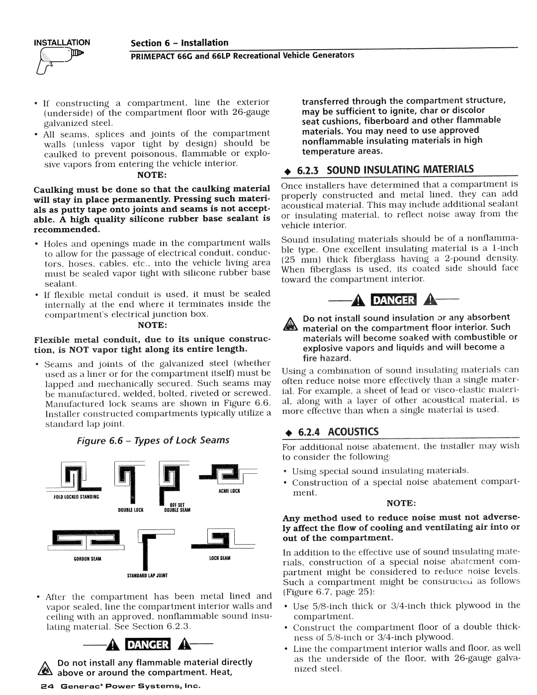 Generac Power Systems 009734-4, 009600-4 manual 