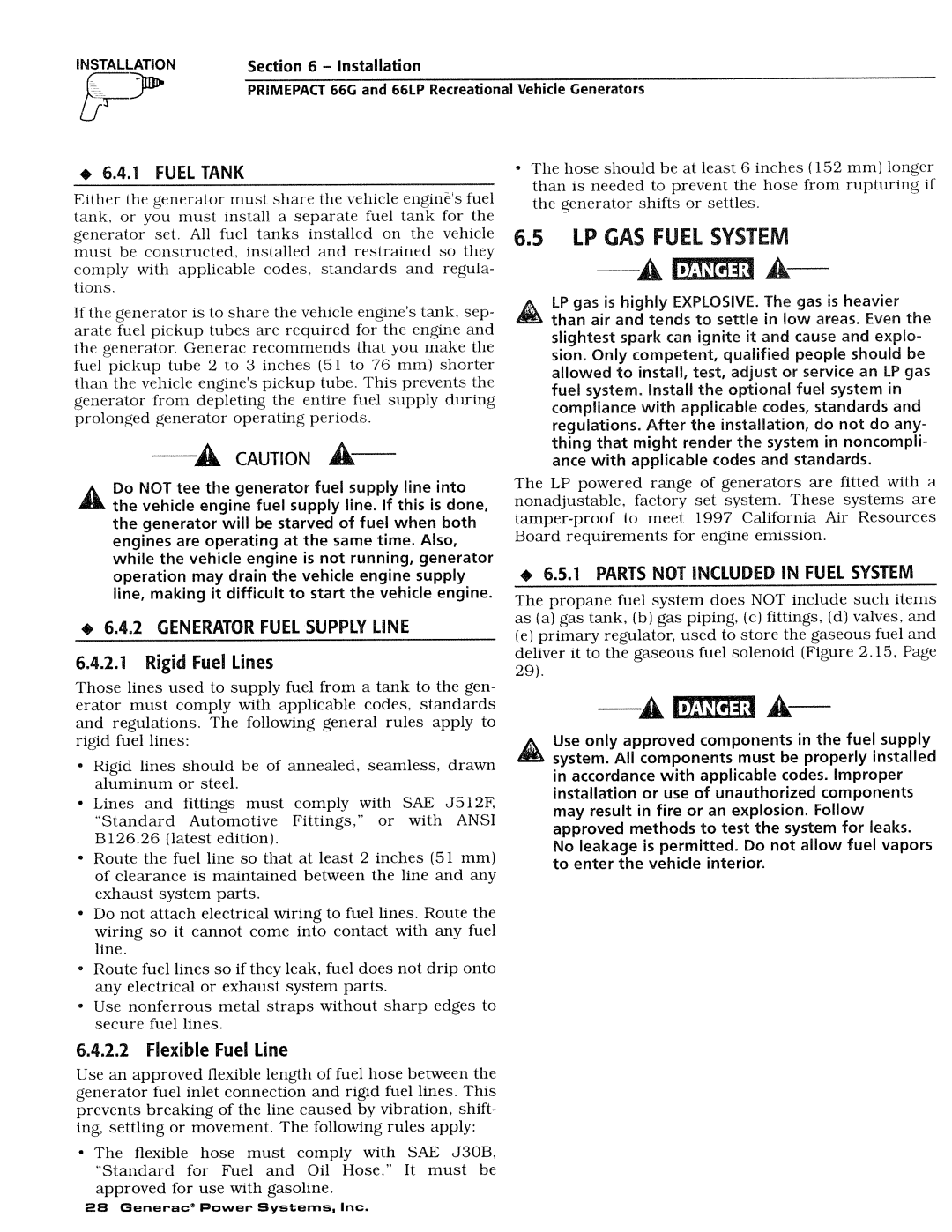 Generac Power Systems 009734-4, 009600-4 manual 