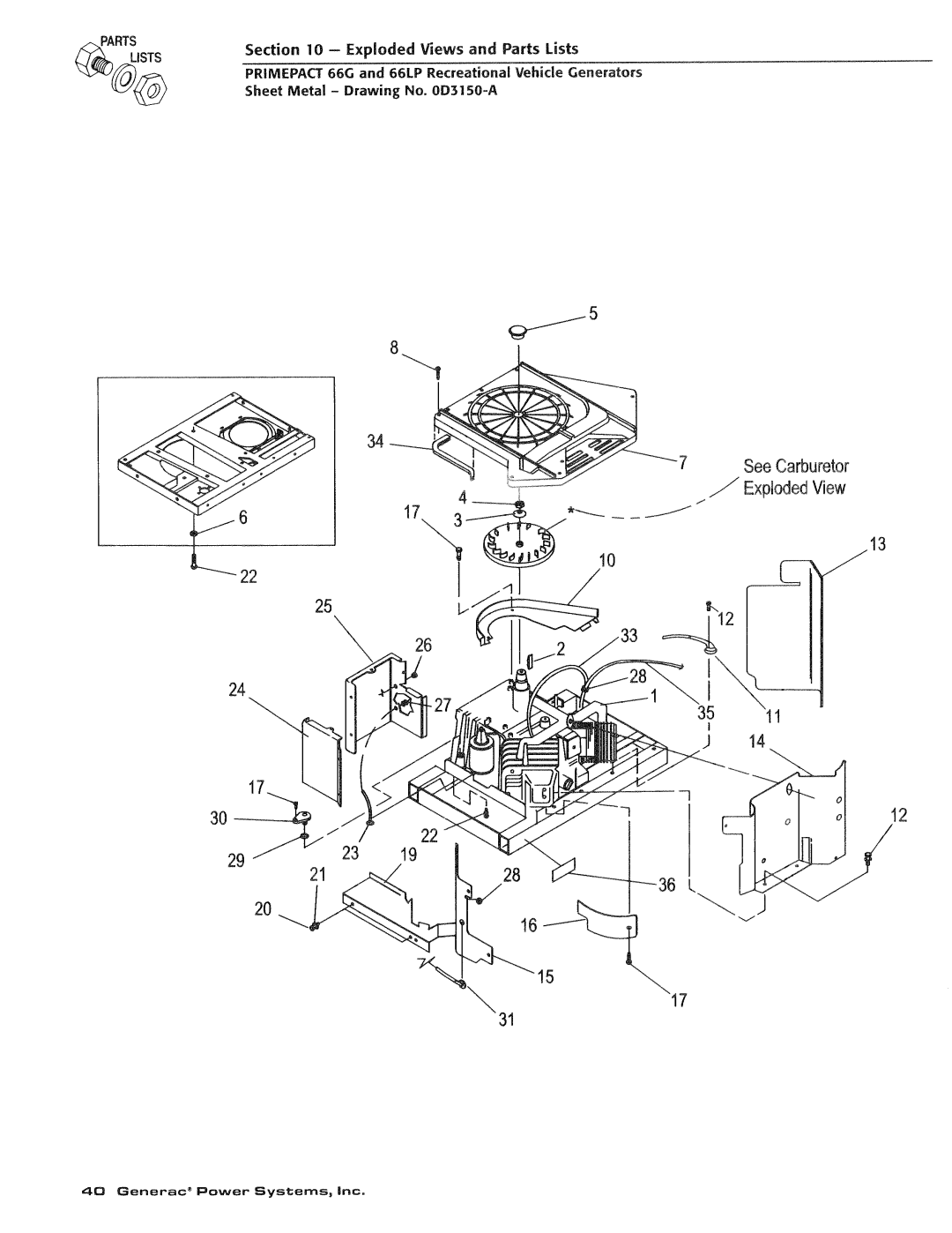 Generac Power Systems 009734-4, 009600-4 manual 