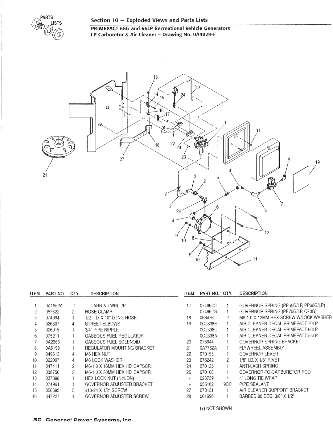 Generac Power Systems 009734-4, 009600-4 manual 