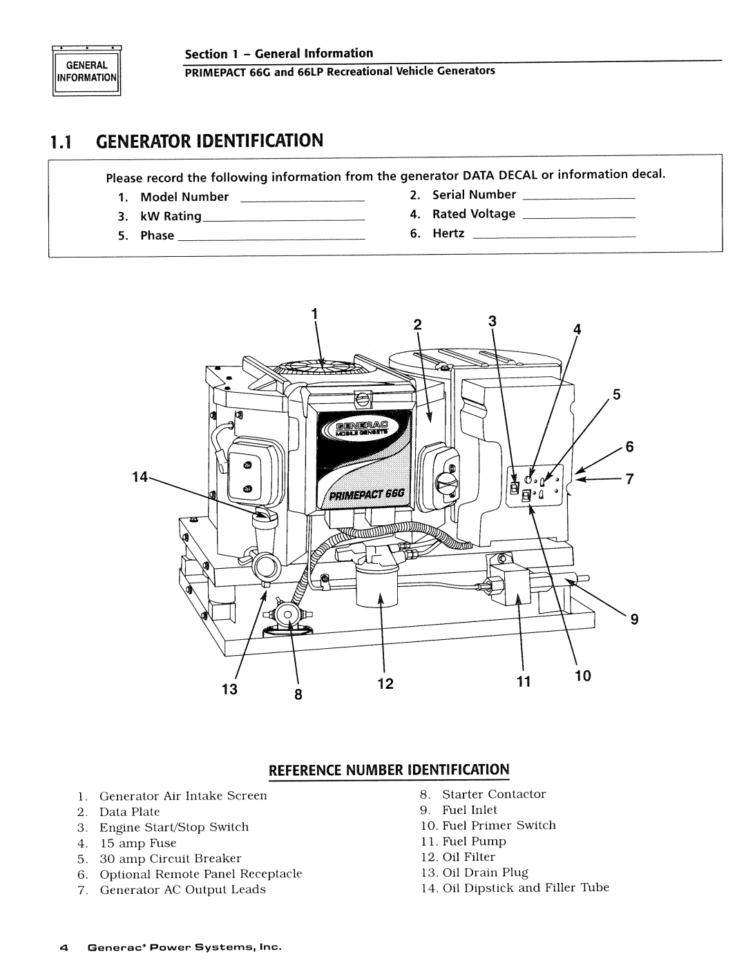 Generac Power Systems 009734-4, 009600-4 manual 