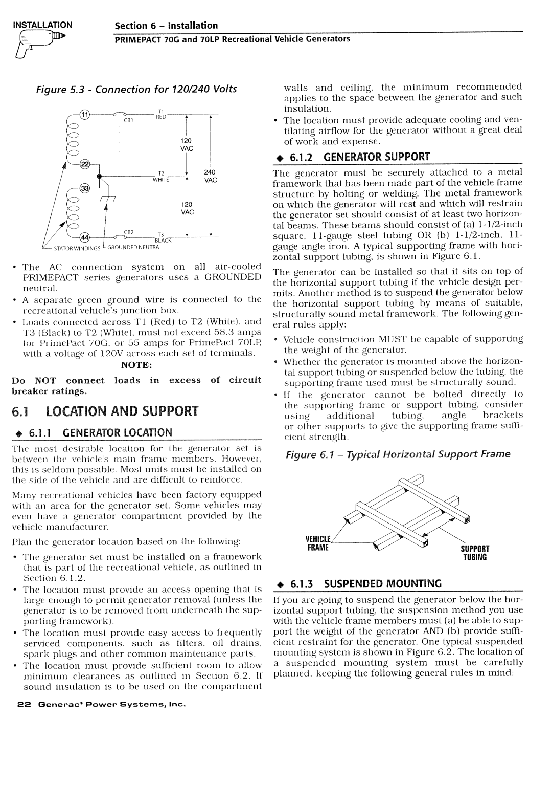 Generac Power Systems 009843-3, 000595-1 manual 