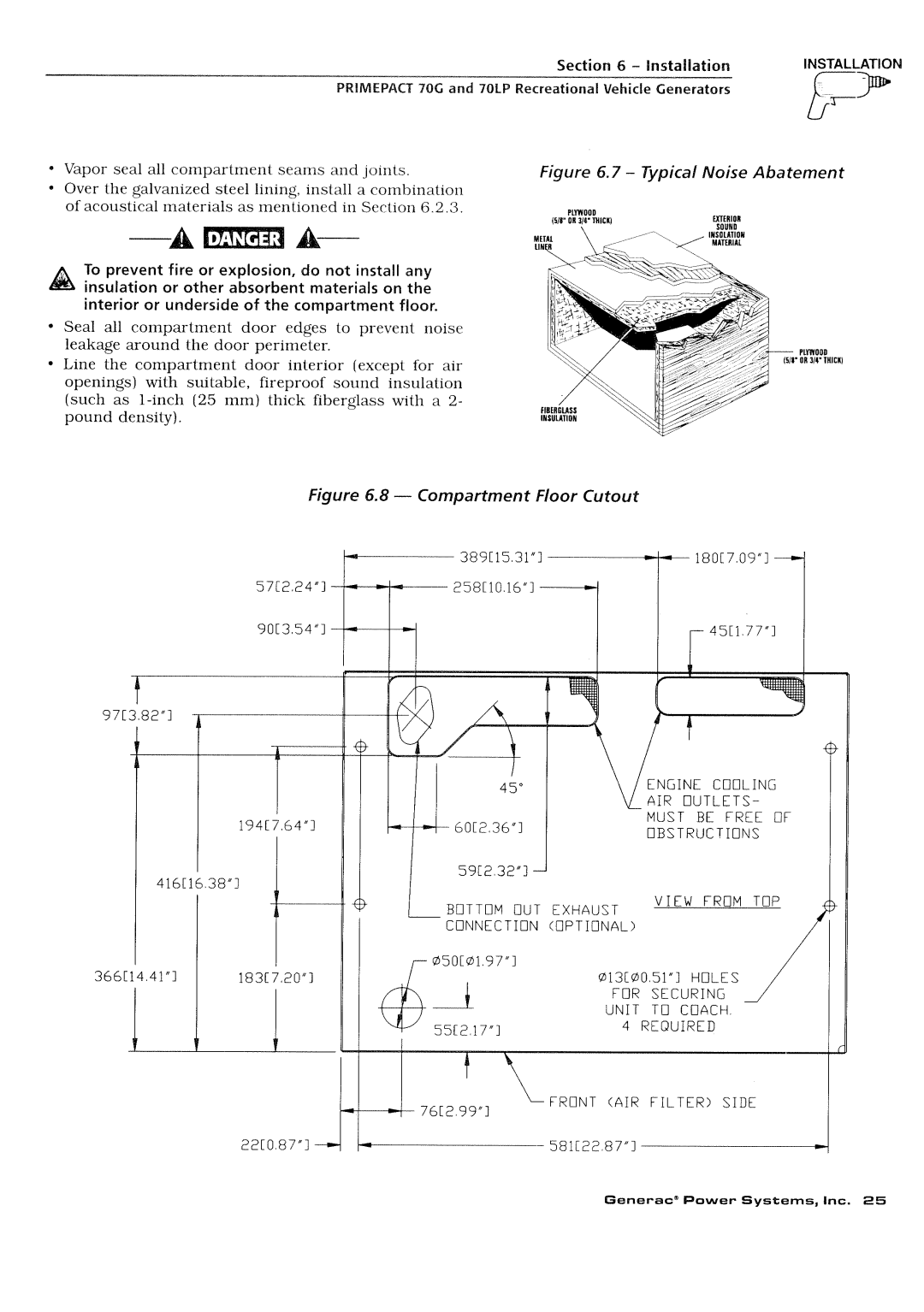 Generac Power Systems 000595-1, 009843-3 manual 