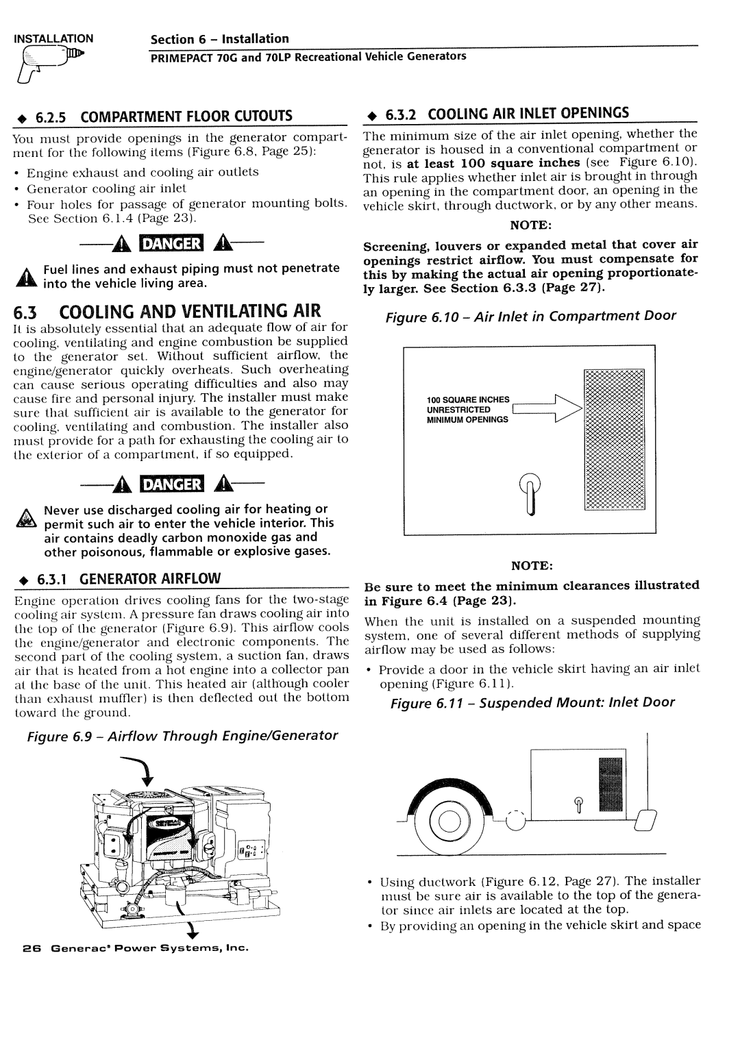 Generac Power Systems 009843-3, 000595-1 manual 