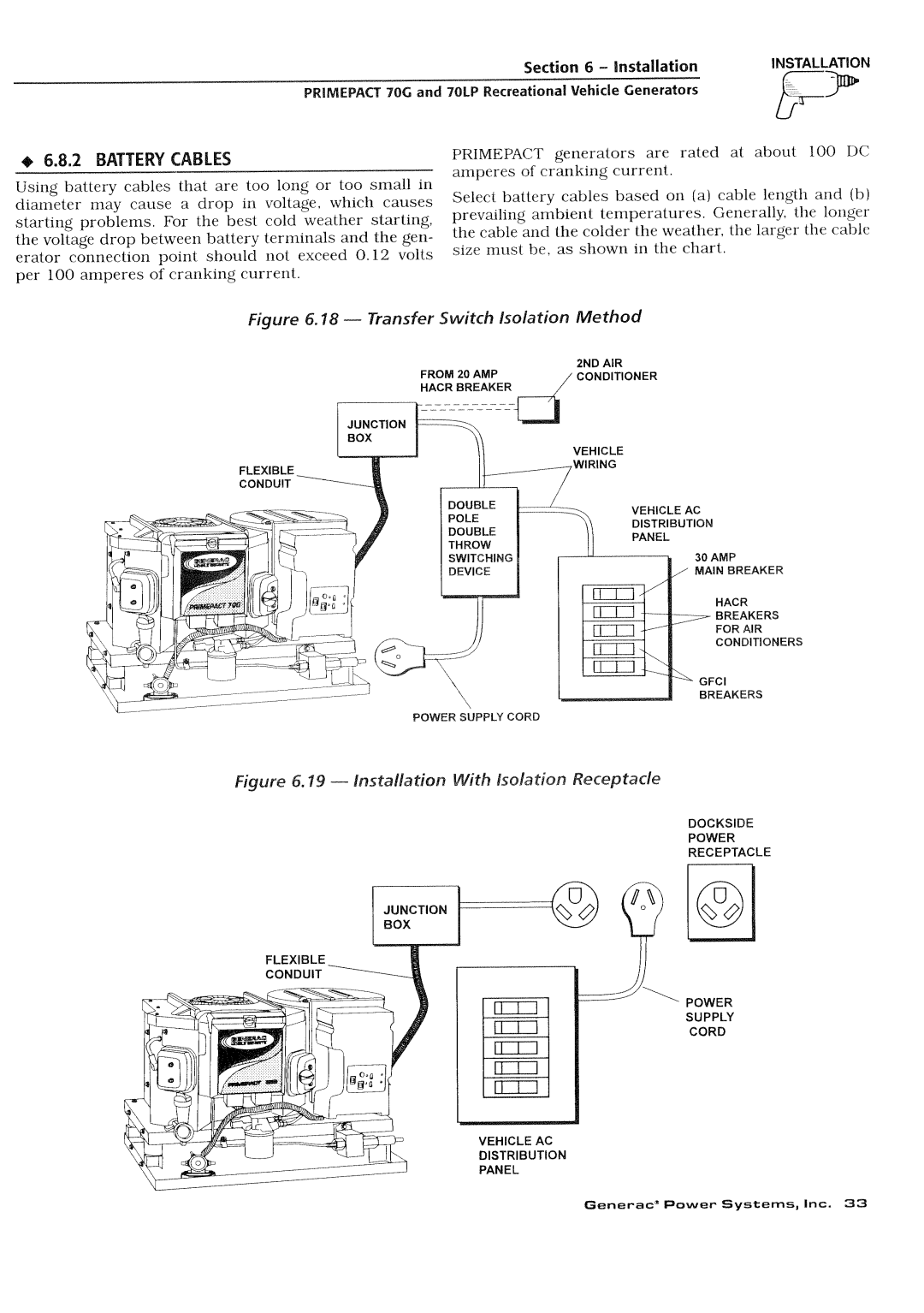 Generac Power Systems 000595-1, 009843-3 manual 