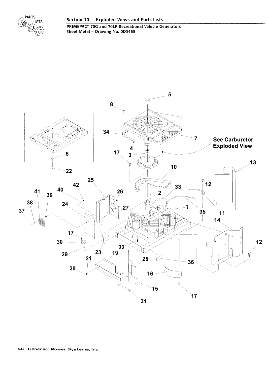 Generac Power Systems 009843-3, 000595-1 manual 