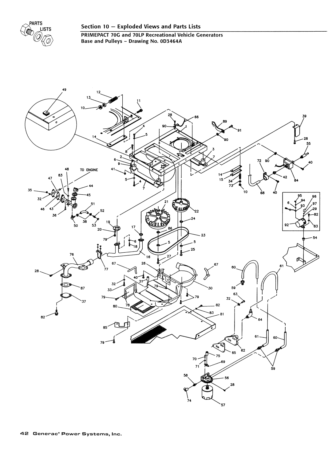 Generac Power Systems 009843-3, 000595-1 manual 