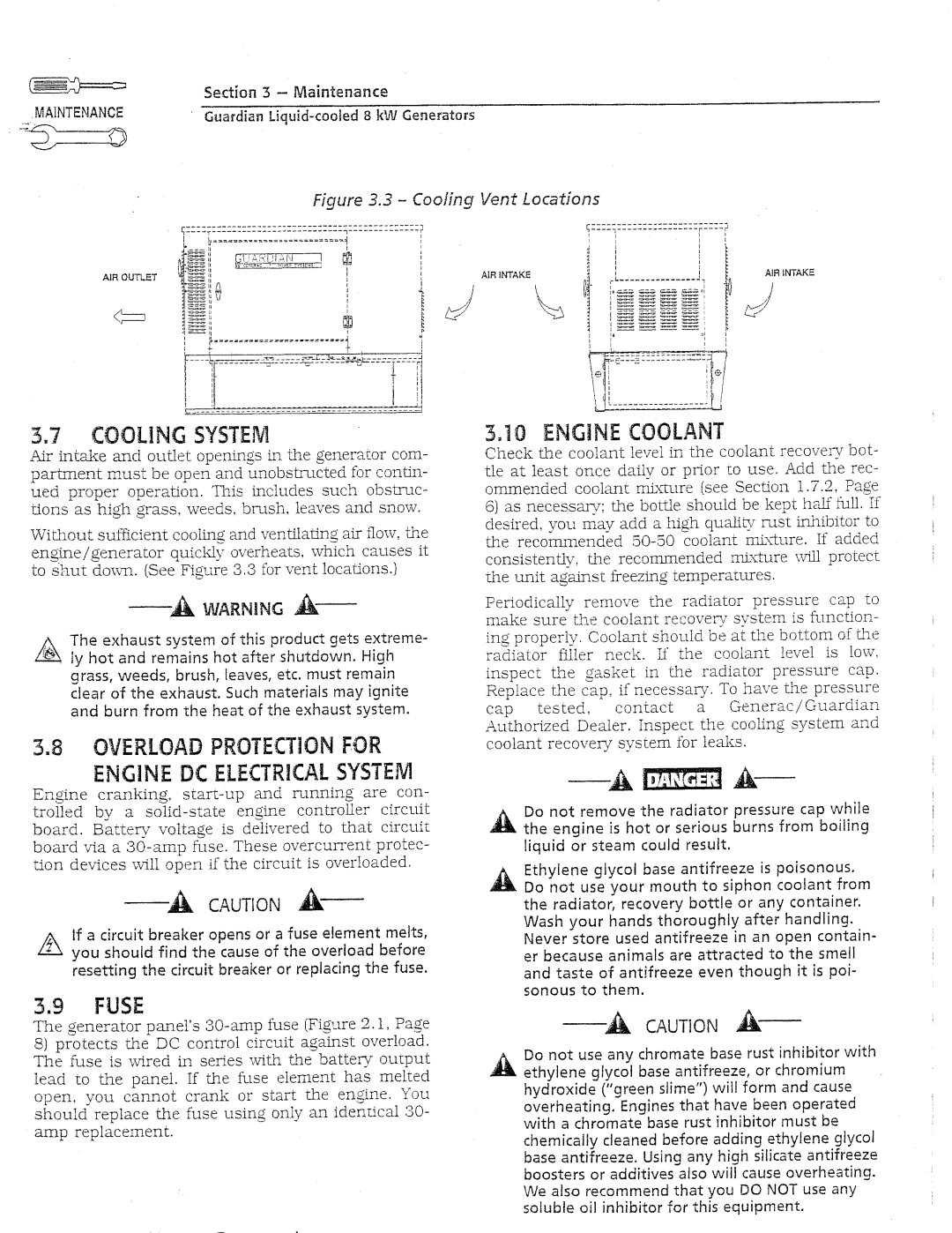 Generac Power Systems 04137-0, 04136-0 manual 