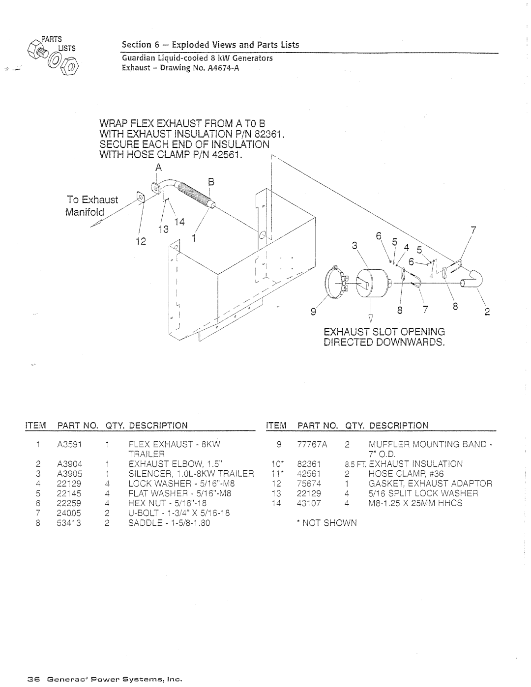 Generac Power Systems 04137-0, 04136-0 manual 