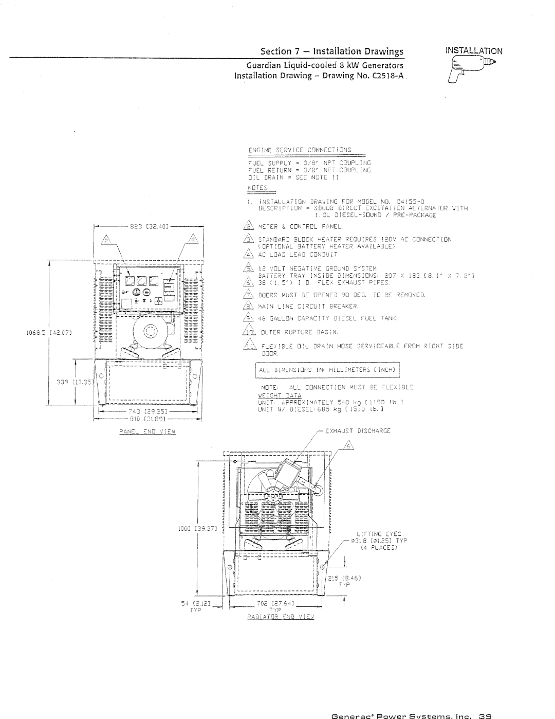 Generac Power Systems 04136-0, 04137-0 manual 