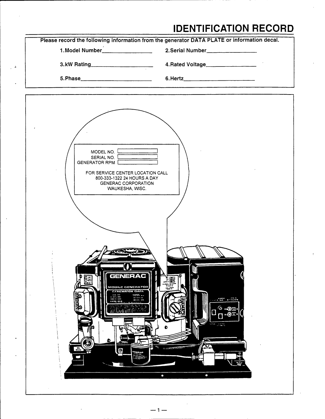 Generac Power Systems 0595-0, 0860-0, 0861-0 manual 