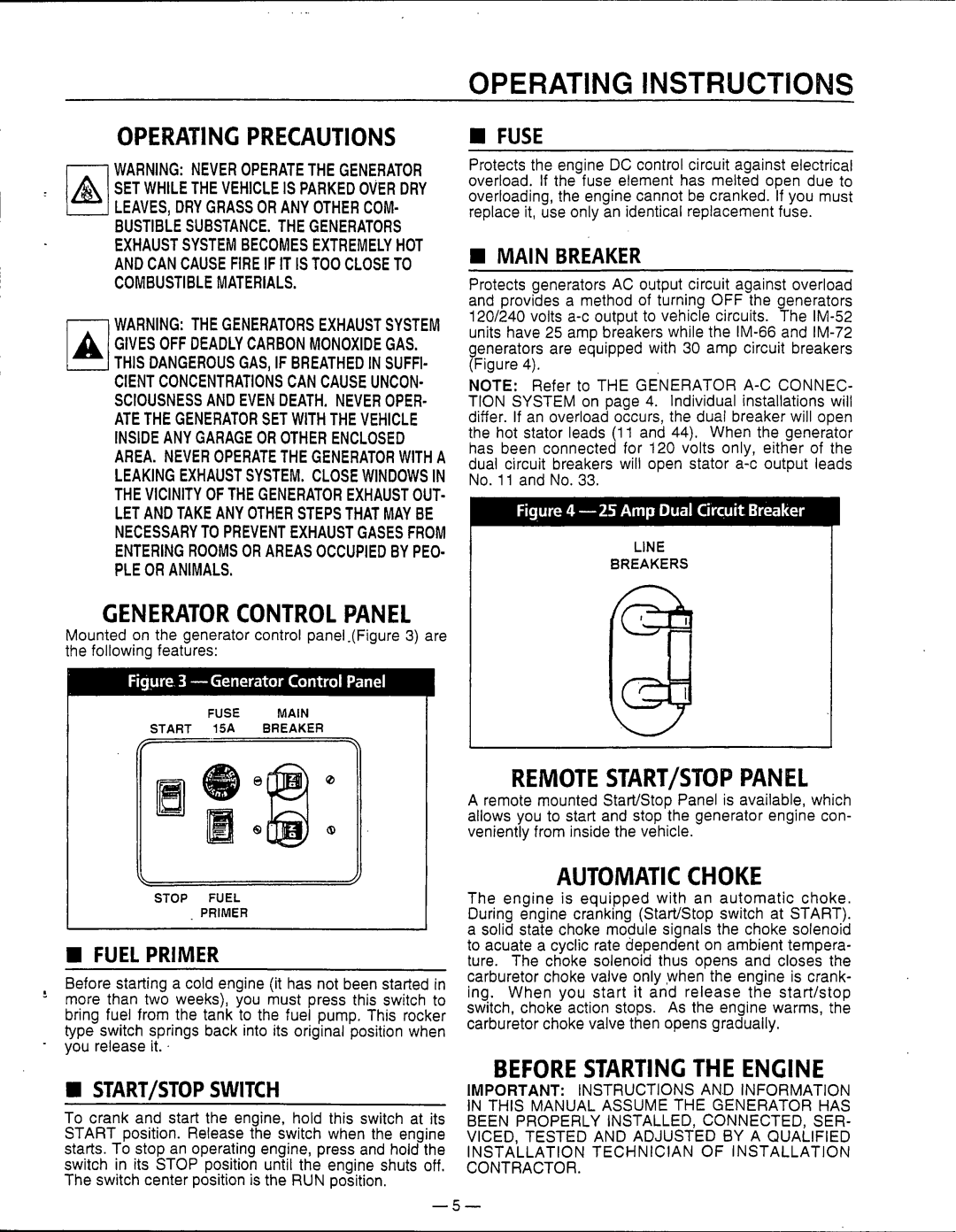 Generac Power Systems 0860-0, 0595-0, 0861-0 manual 