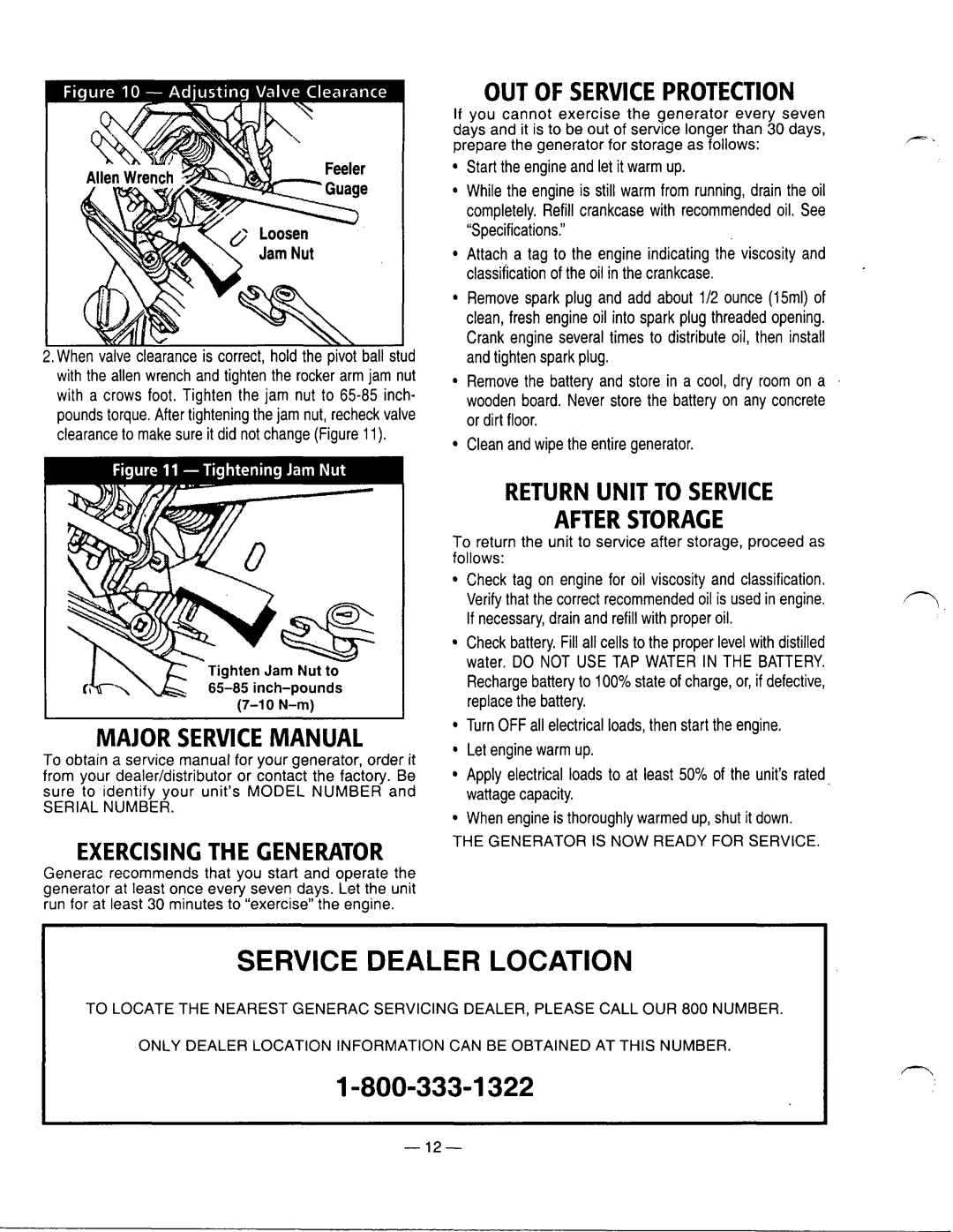 Generac Power Systems 0661-5 manual 