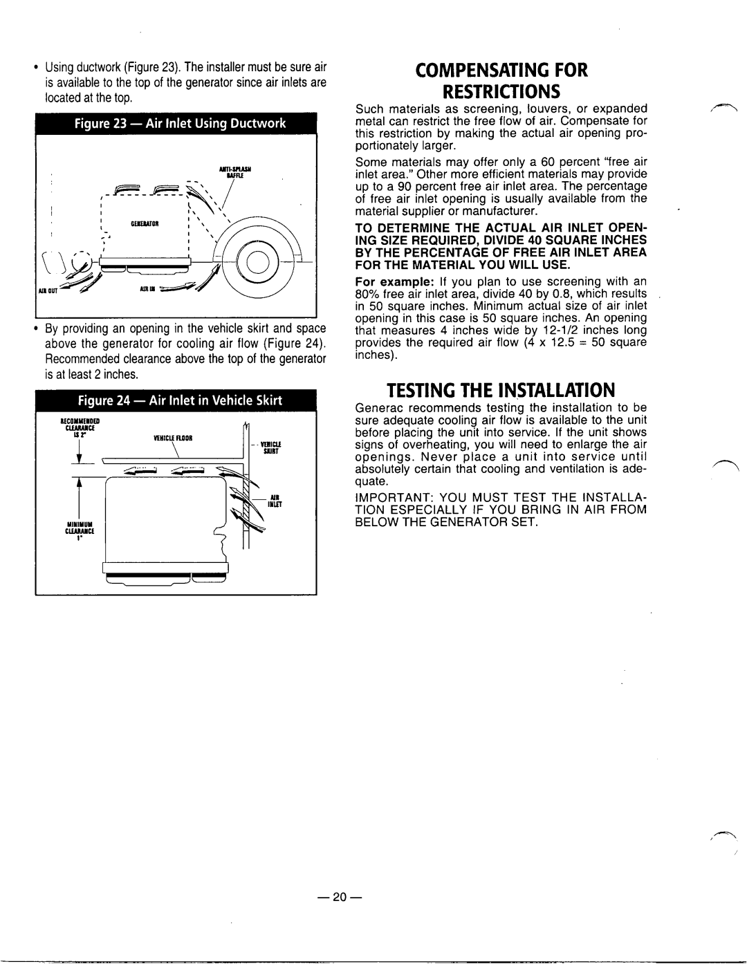 Generac Power Systems 0661-5 manual 