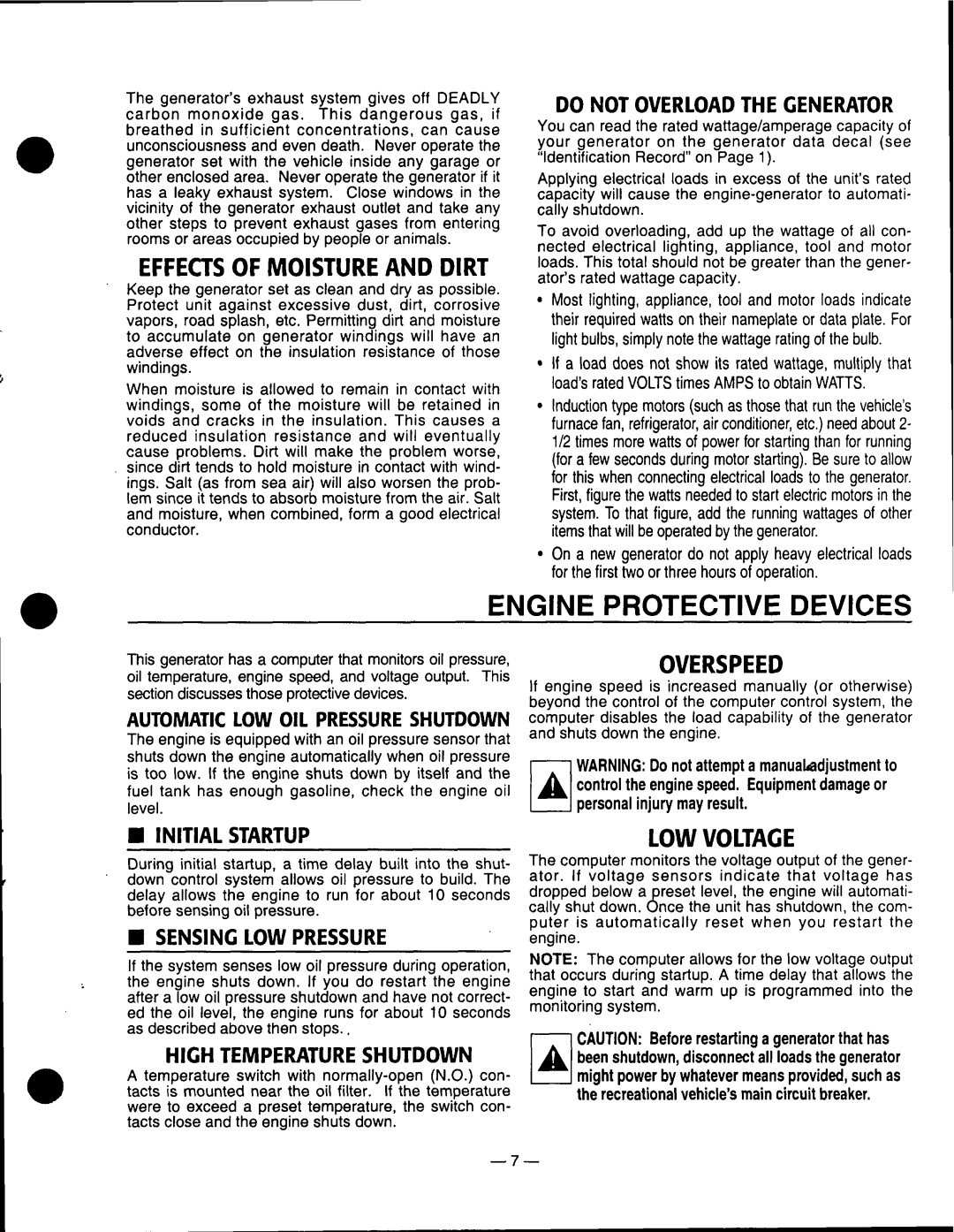 Generac Power Systems 0661-5 manual 