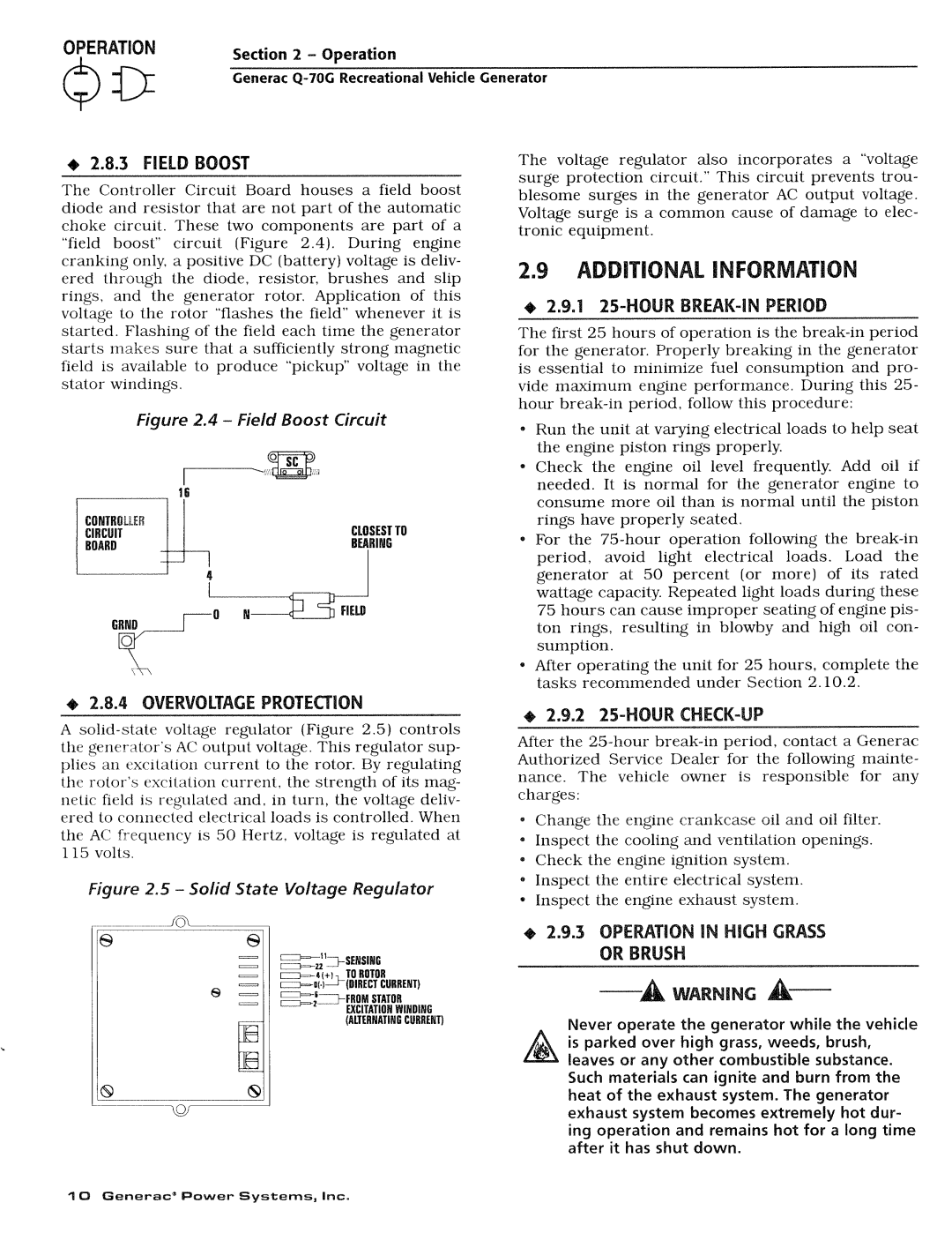 Generac Power Systems 0784-1 manual 