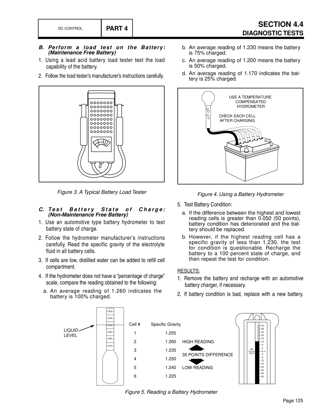 Generac Power Systems 16 kW NG, 10 kW LP, 13 kW NG, 7 kW NG, 9 kW NG manual Test Battery Condition, Typical Battery Load Tester 