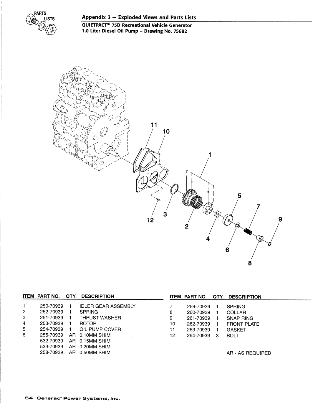 Generac Power Systems 4270-0 manual 