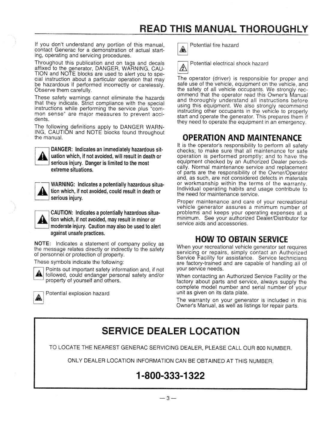 Generac Power Systems 9344-2 manual 