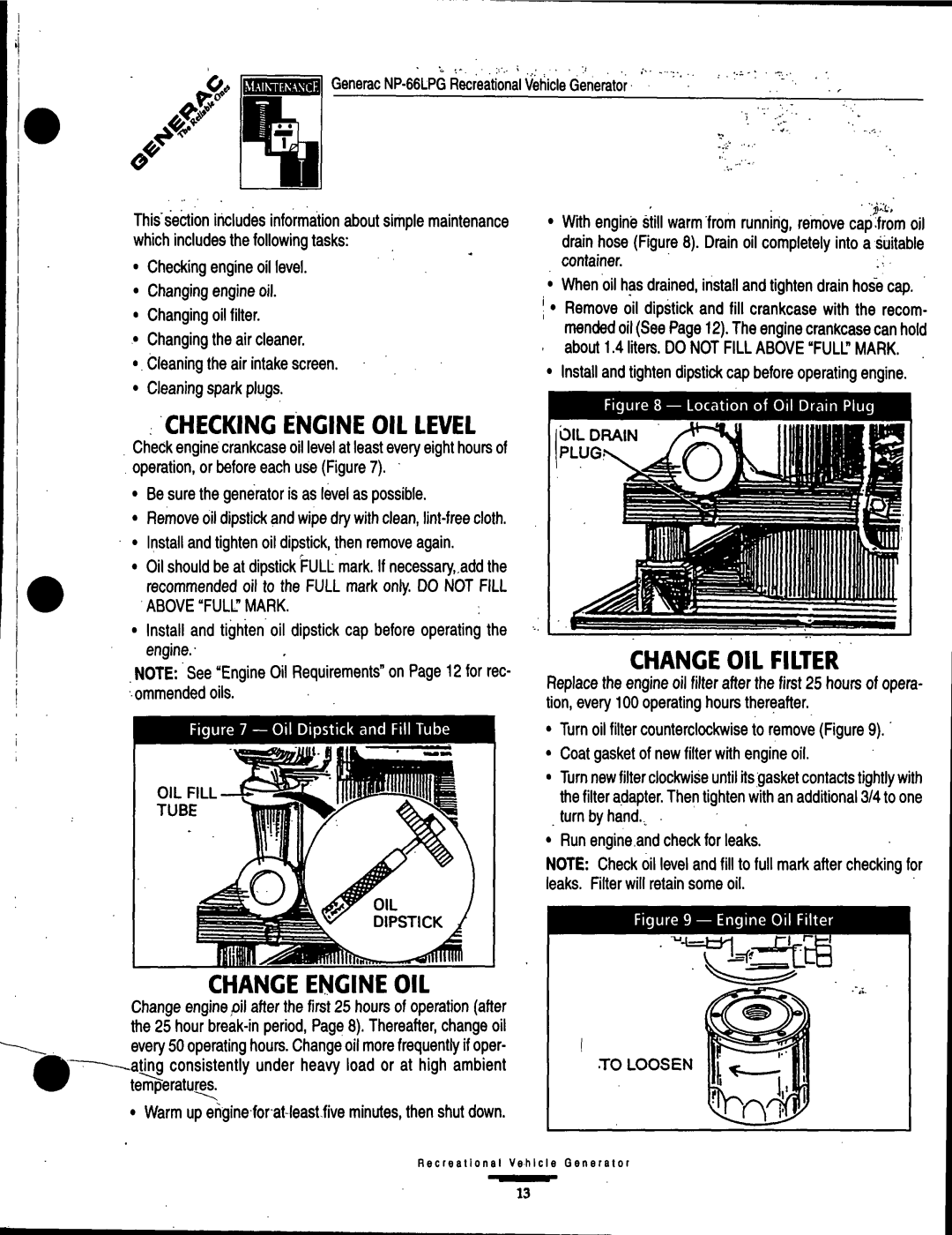 Generac Power Systems 9734-3 manual 