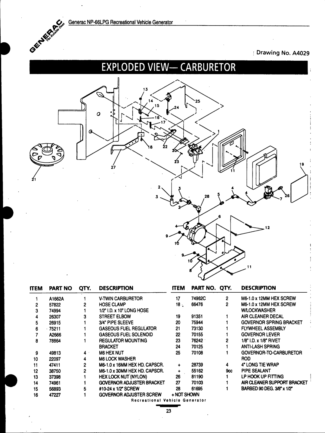 Generac Power Systems 9734-3 manual 