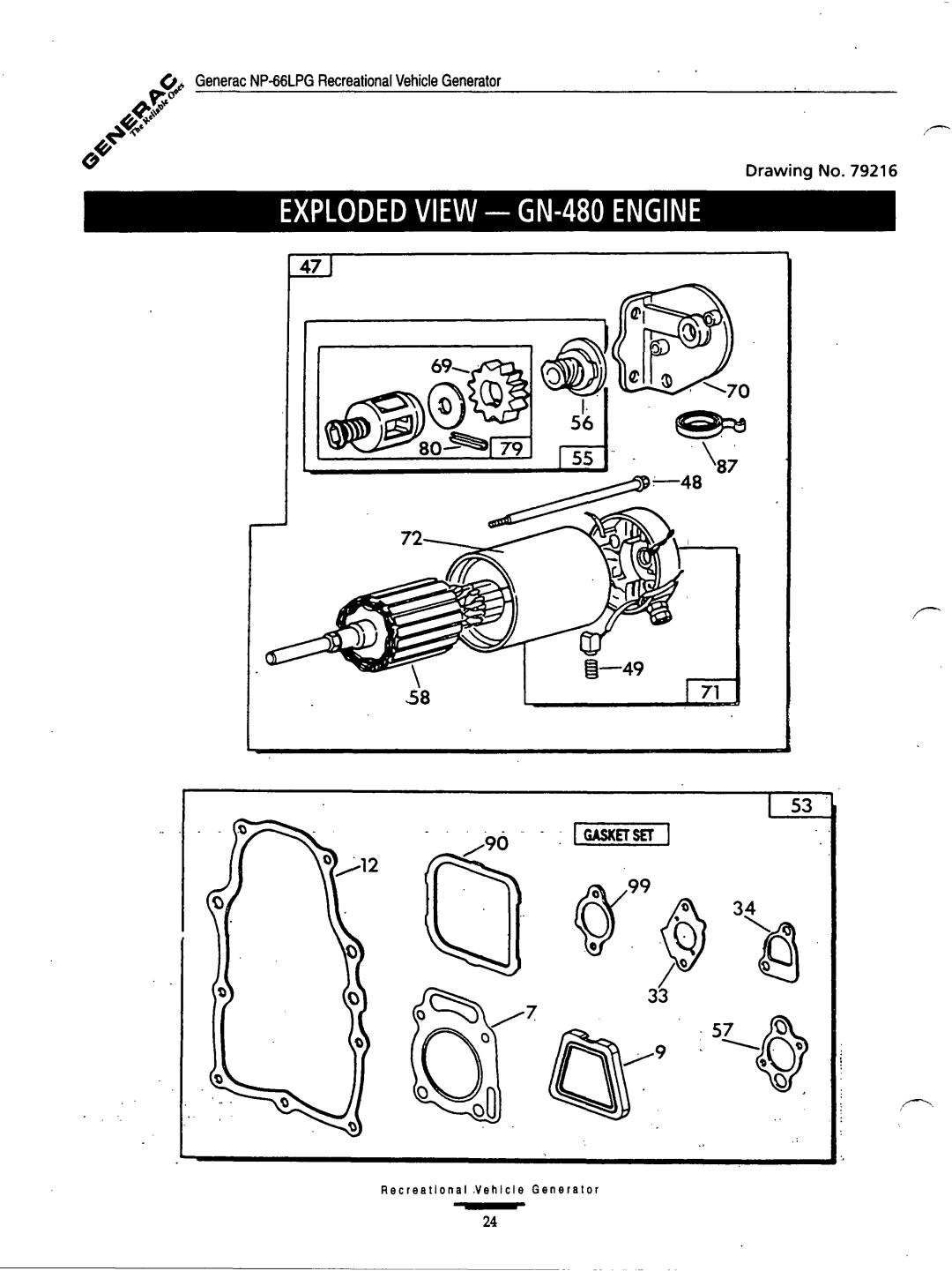 Generac Power Systems 9734-3 manual 