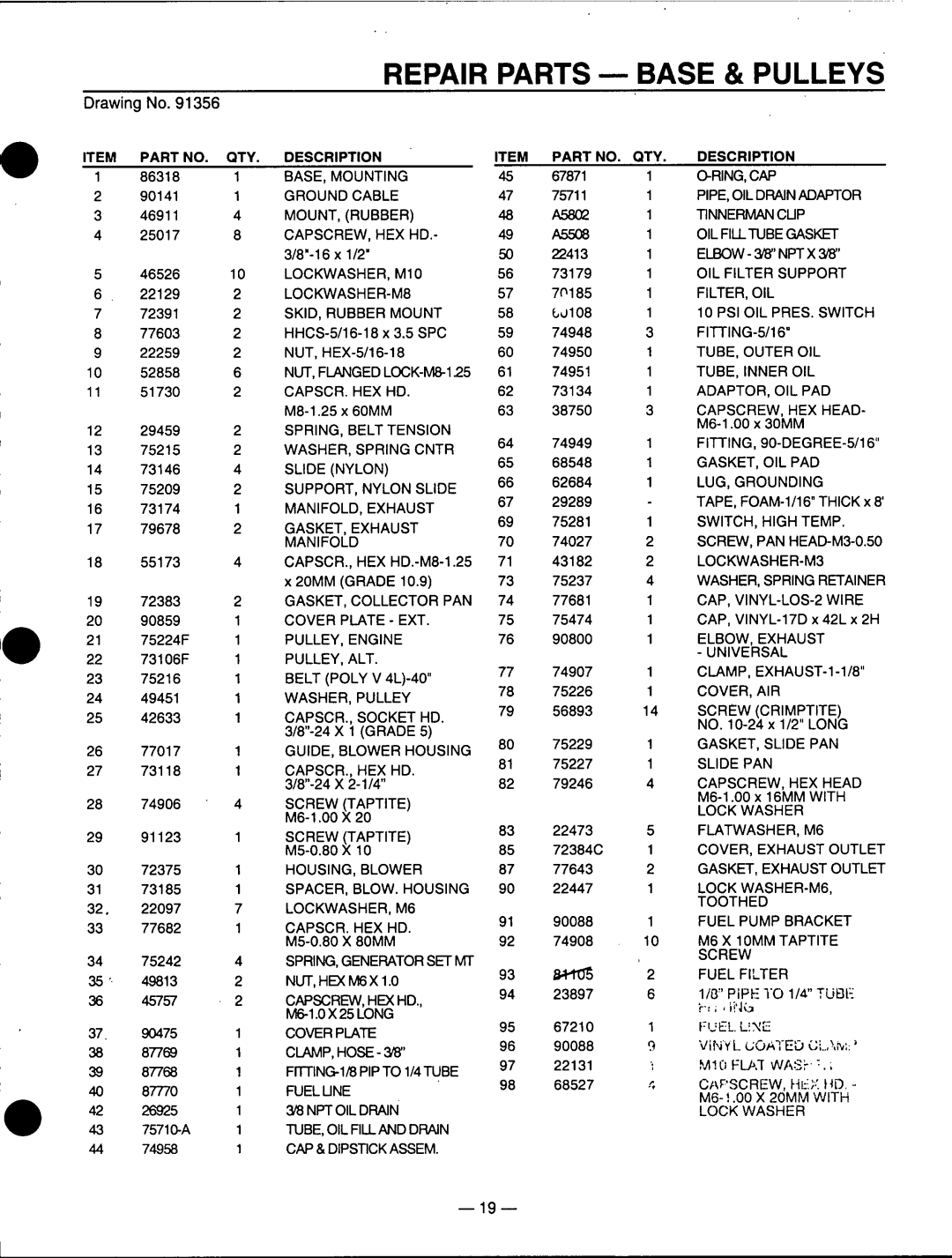 Generac Power Systems A-2624 manual 