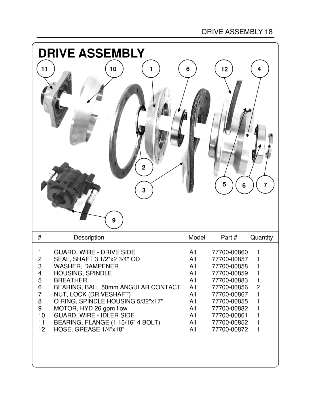 Generac Power Systems K4080 manual Drive Assembly, NUT, Lock Driveshaft 