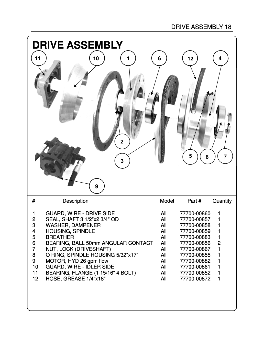 Generac Power Systems K4080 manual Drive Assembly 