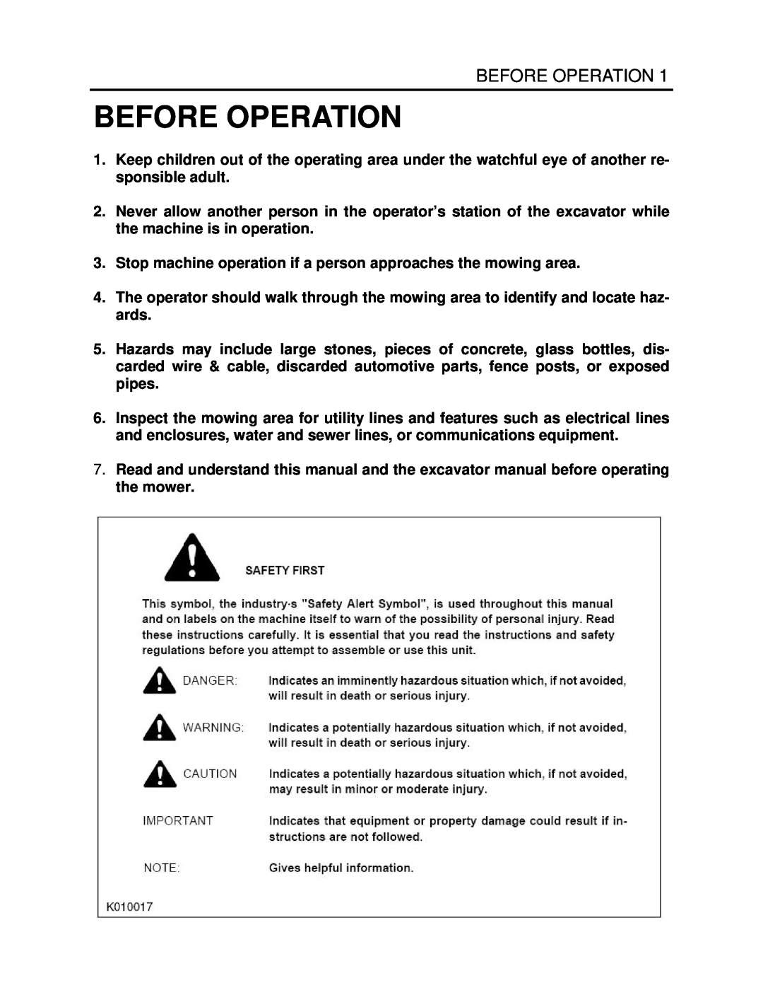 Generac Power Systems K4080 manual Before Operation 
