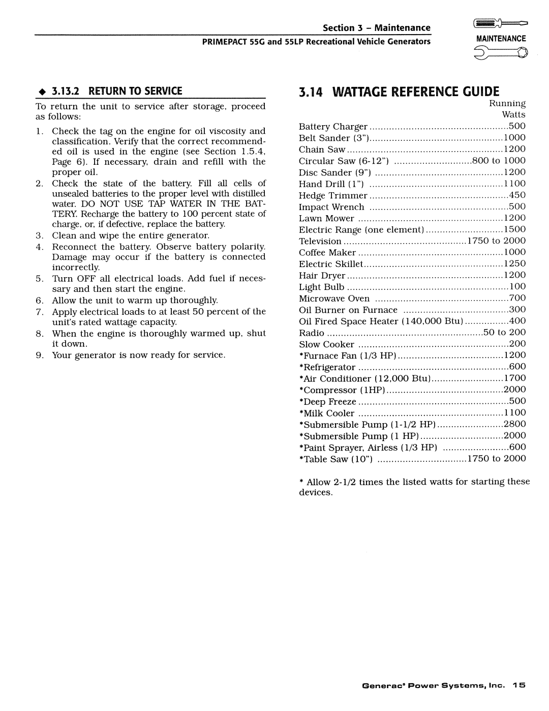 Generac Power Systems IM Series, Q-Series, NP Series manual 