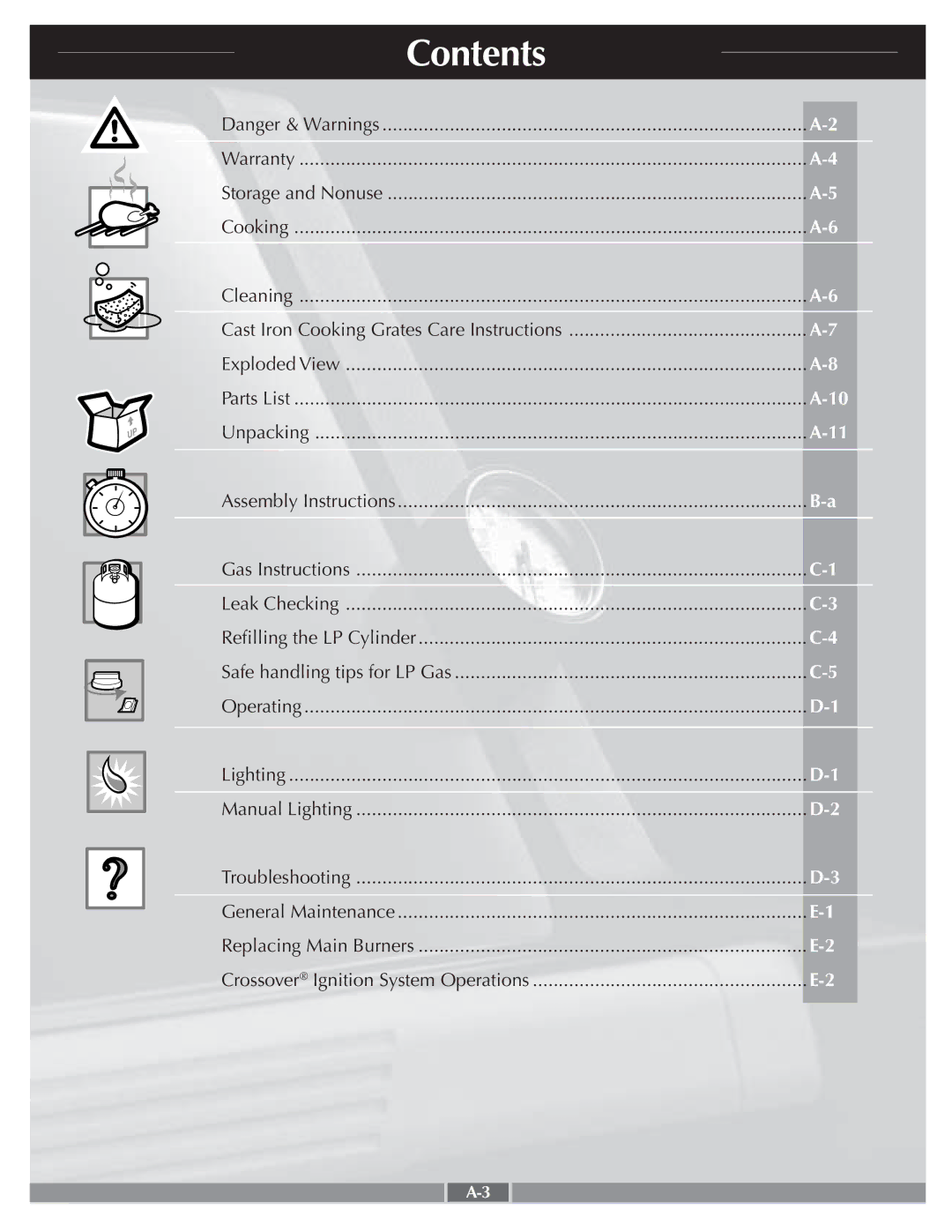 Genesis Advanced Technologies 55274 manual Contents 