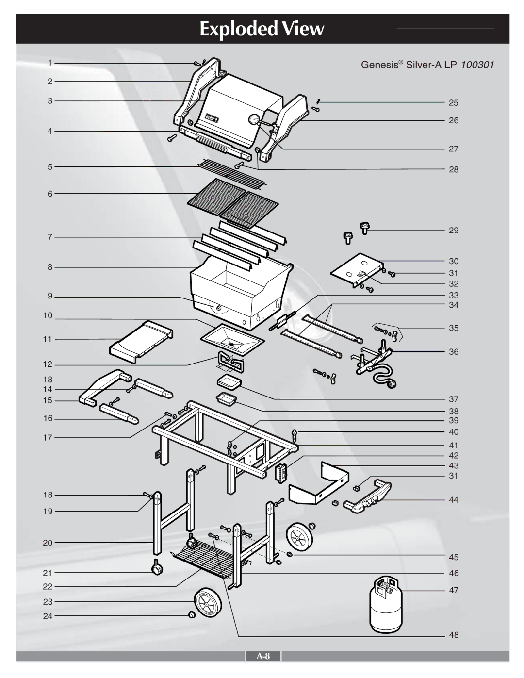 Genesis Advanced Technologies 55274 manual Exploded View 