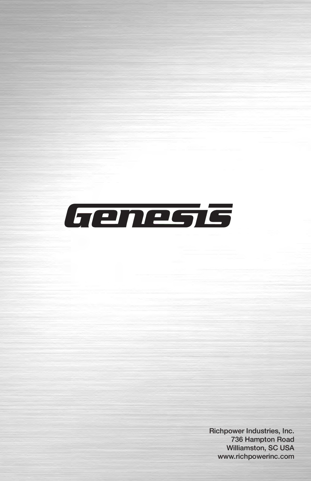 Genesis Advanced Technologies GBG800L manuel dutilisation 