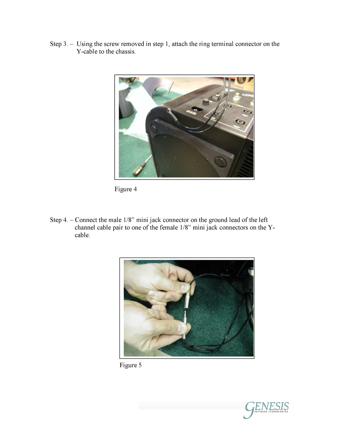 Genesis Advanced Technologies Servo/Bass owner manual 