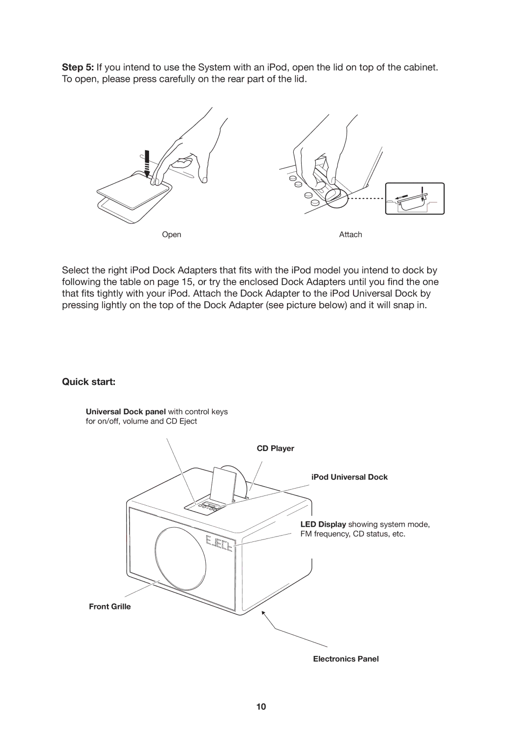 Geneva Lab XL manual Quick start 