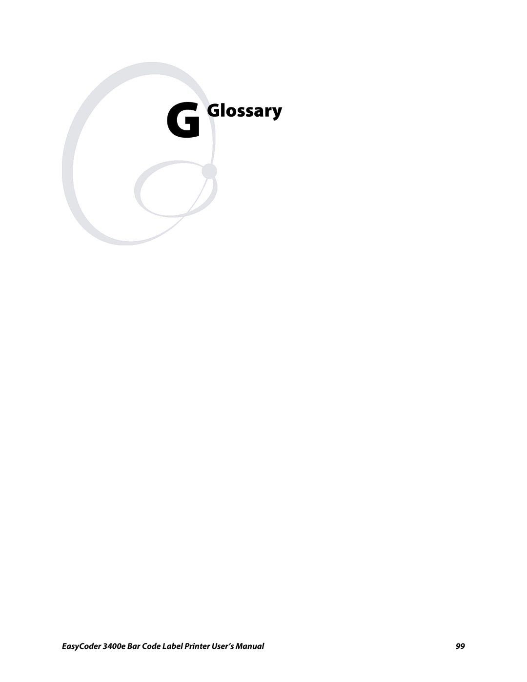 Genicom 3400e user manual Glossary 