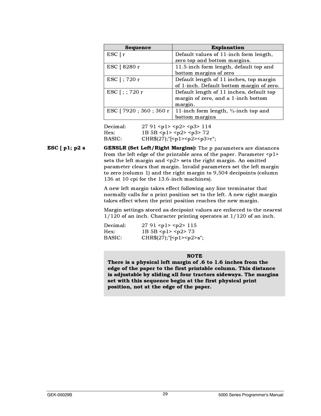 Genicom GEK 00031B manual Sequence Explanation 