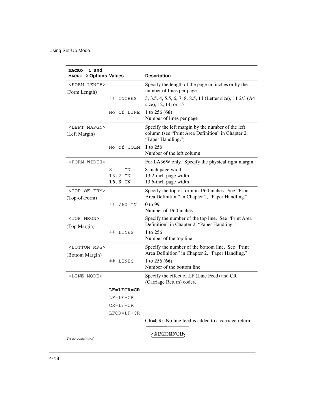 Genicom LA36 manual Lf=Lfcr=Cr 