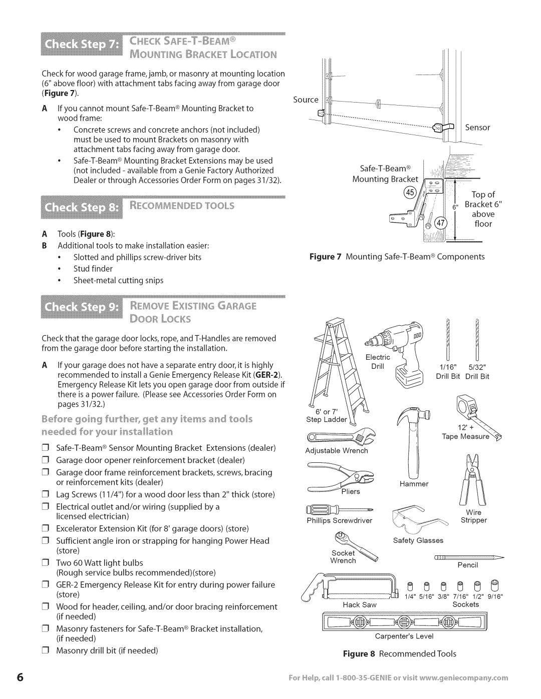 Genie 3531835447 installation instructions Floor 