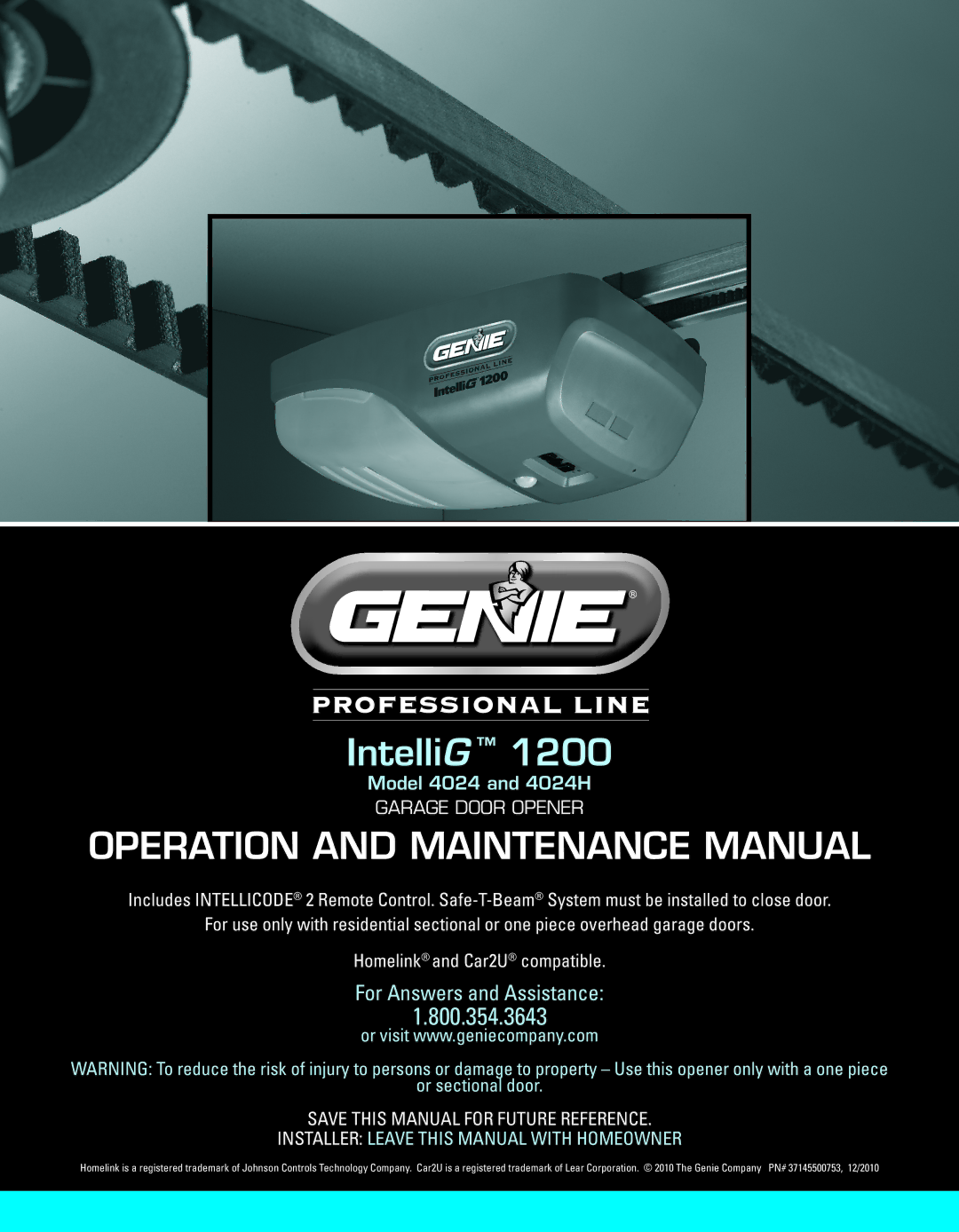 Genie 4024H manual Operation and Maintenance Manual 