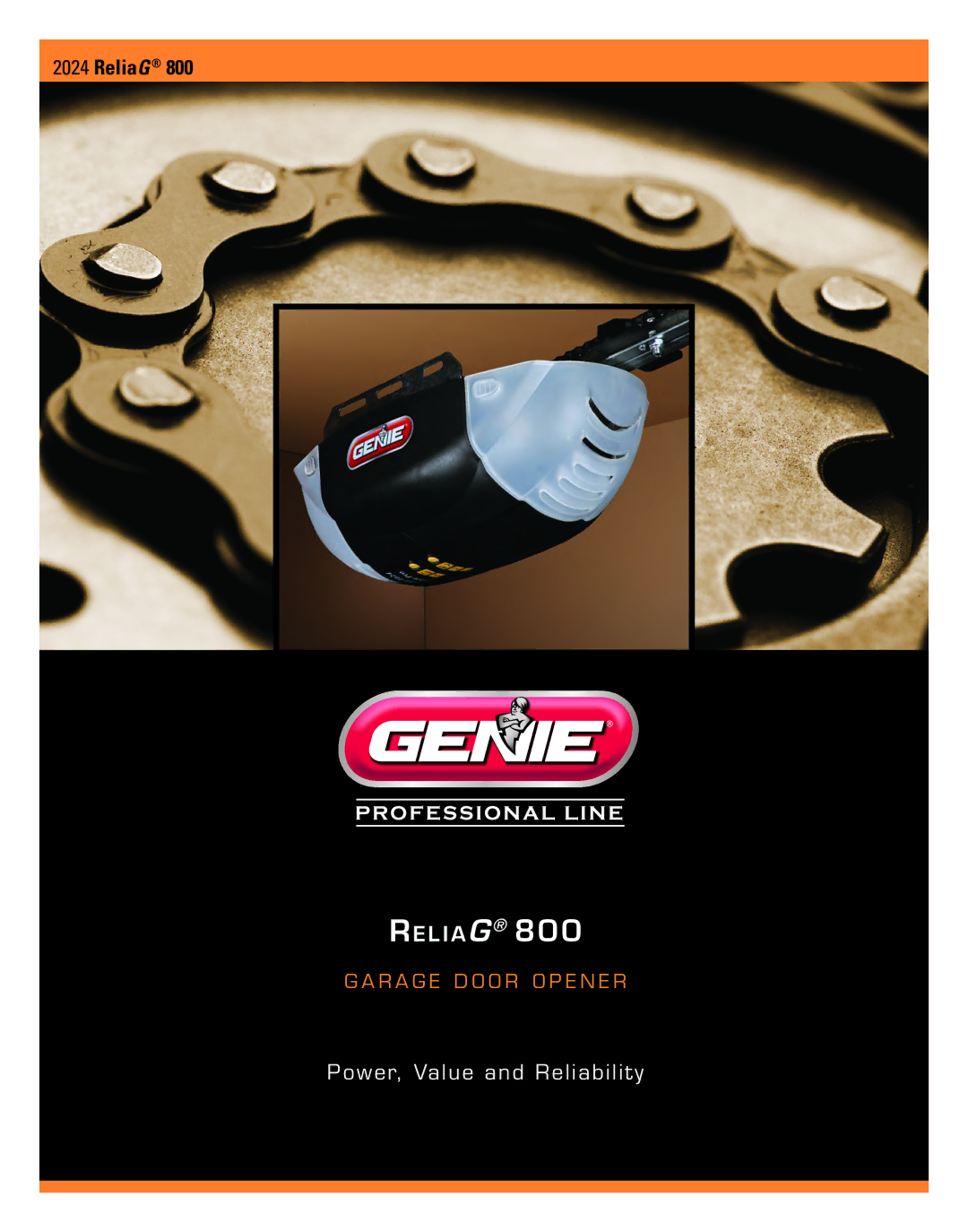 Genie 800 manual ReliaG 