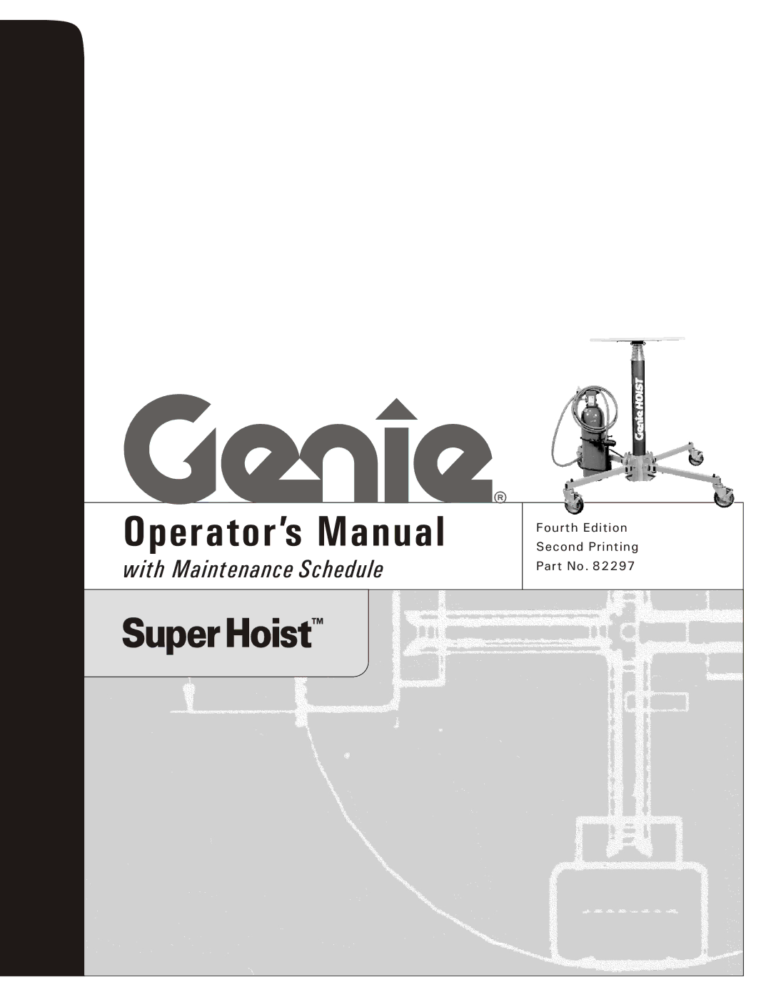 Genie 82297 manual Operator’s Manual 