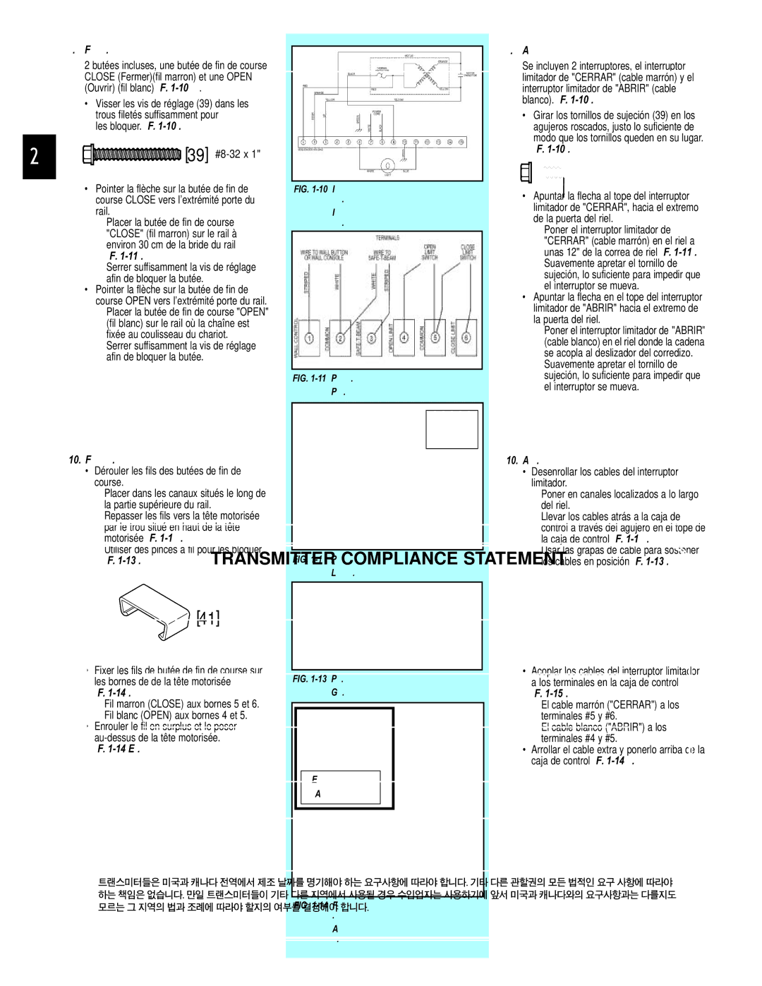 Genie GCG, H, PCG manual Riel del, Rail 