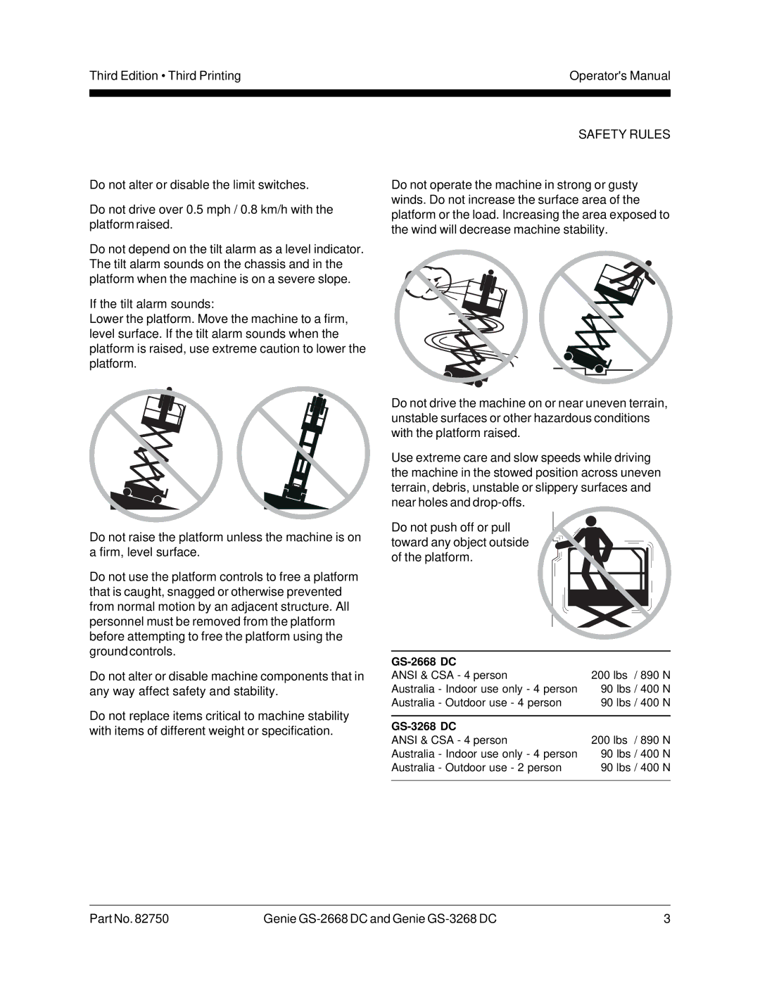 Genie GS-3268 manual GS-2668 DC 