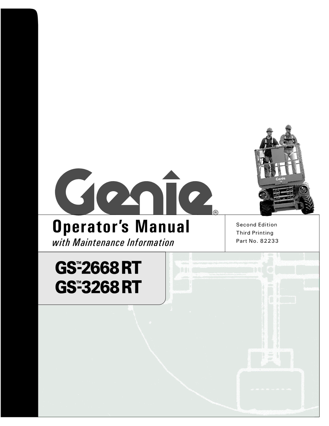 Genie GS-3268 RT, GS-2668 RT manual Operator’s Manual 