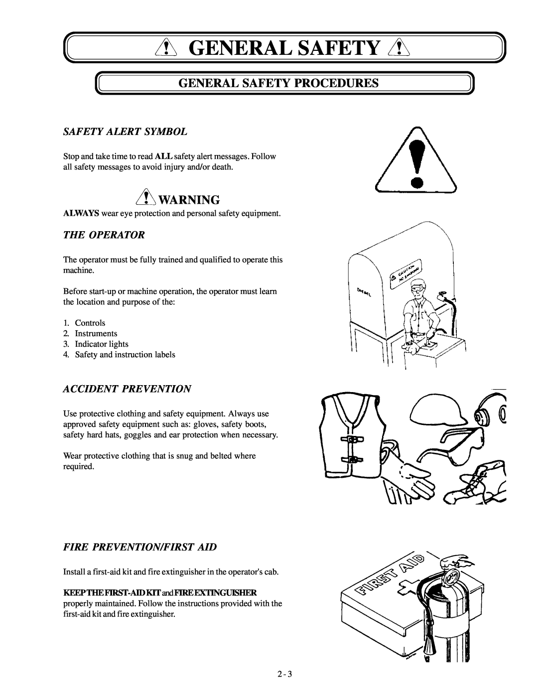 Genie GTH-1048, GTH-1056 manual General Safety Procedures, Safety Alert Symbol, The Operator, Accident Prevention 