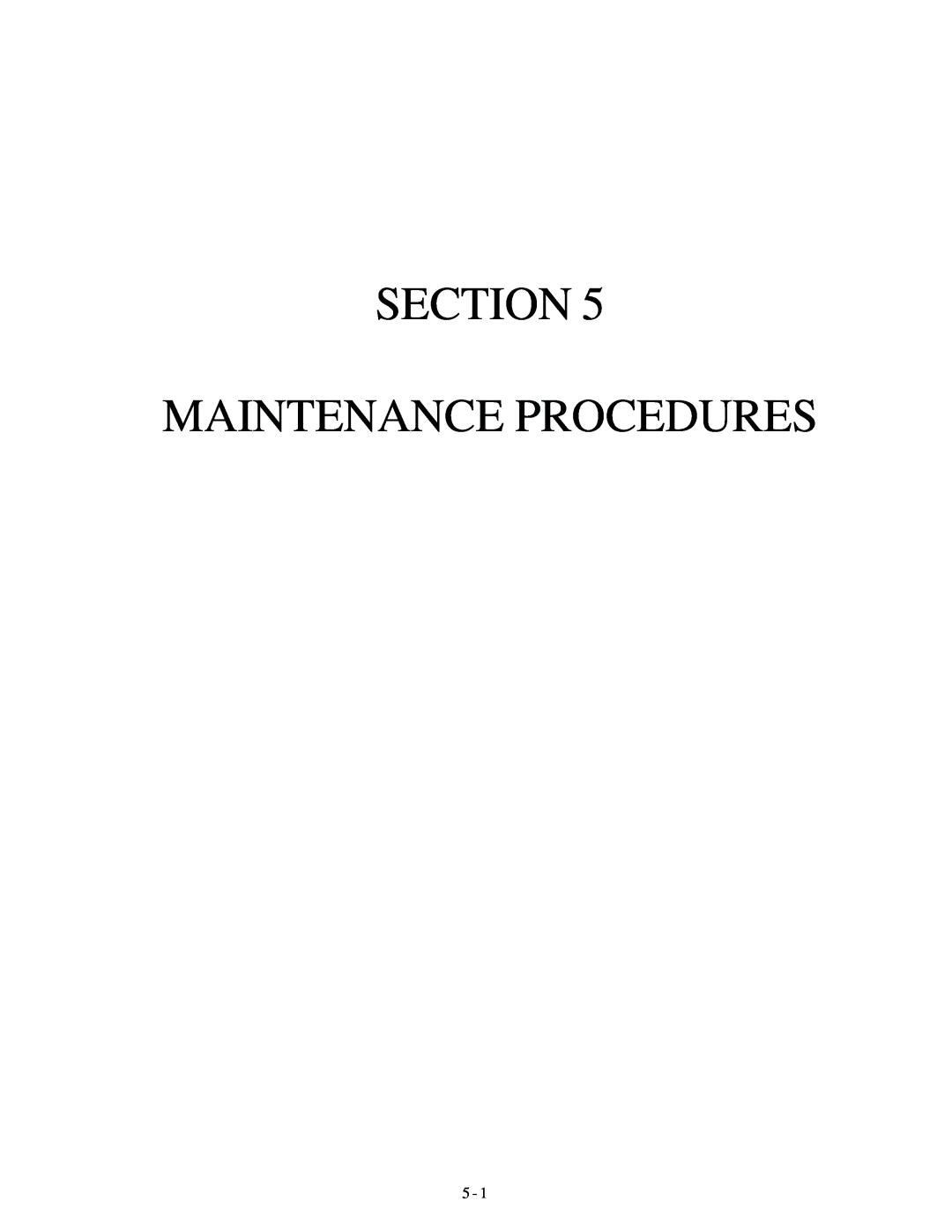 Genie GTH-1048, GTH-1056 manual Section Maintenance Procedures 