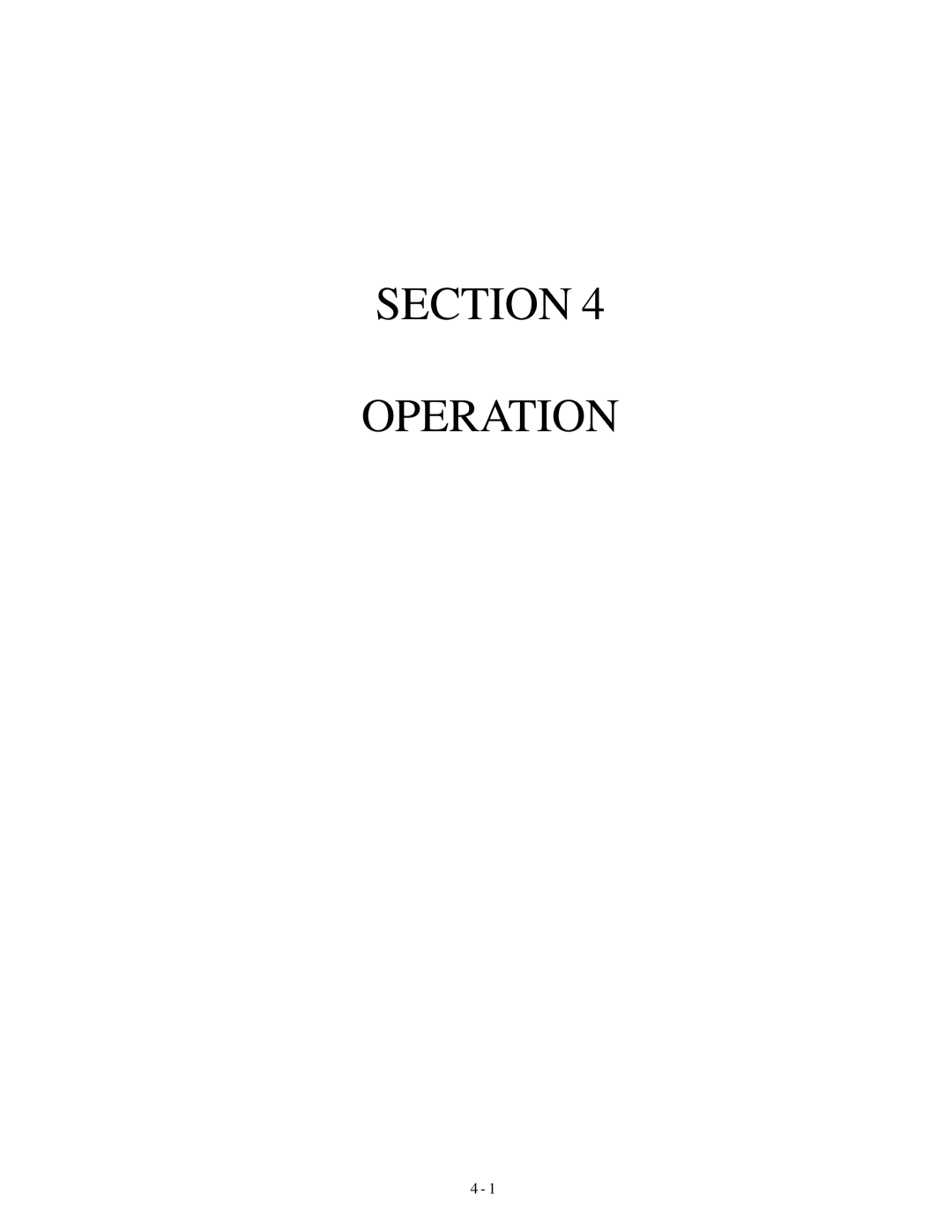 Genie GTH-1048, GTH-1056 manual Section Operation 