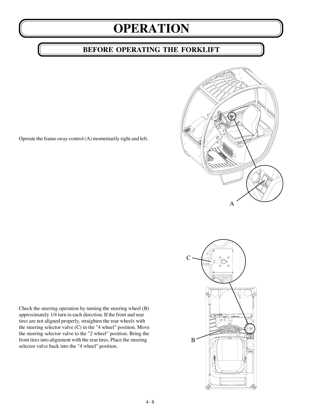 Genie GTH-842, GTH-844, GTH-644 manual Operation 